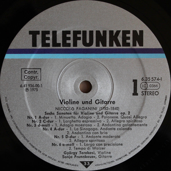 Niccolò Paganini - Violine & Gitarre = Violin & Guitar