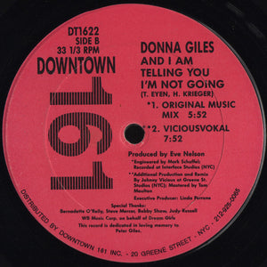 Donna Giles - And I Am Telling You I'm Not Going