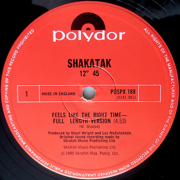 Shakatak - Feels Like The Right Time - 1980