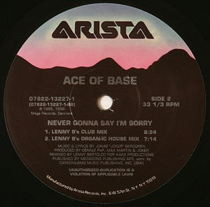 Ace Of Base - Never Gonna Say I'm Sorry - 1996