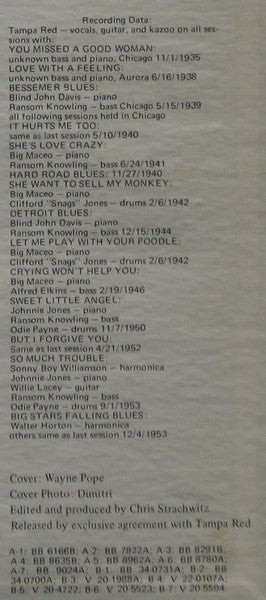 Tampa Red - The Guitar Wizard (1935-1953) - 1974