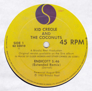 Kid Creole And The Coconuts - Endicott - 1985