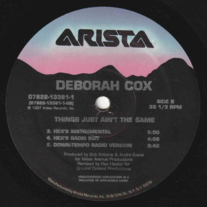 Deborah Cox - Things Just Ain't The Same (The Dance Mixes) - 1997