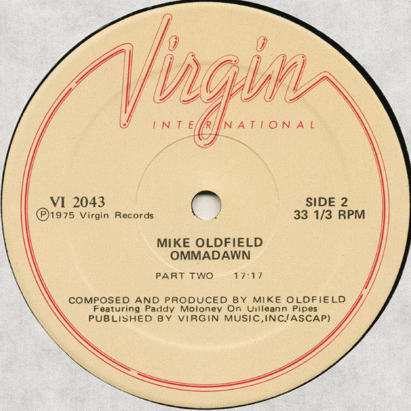 Mike Oldfield - Ommadawn Vinyl Record