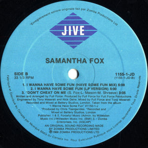 Samantha Fox - I Wanna Have Some Fun