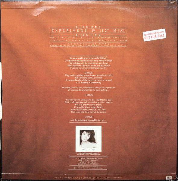 Kate Bush - Experiment IV - 1986
