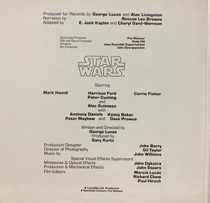 Original Star Wars Cast, The With Narration By Roscoe Lee Brown - The Story Of Star Wars - 1977