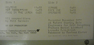 Bill Connors - Of Mist And Melting