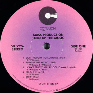 Mass Production - Turn Up The Music Vinyl Record
