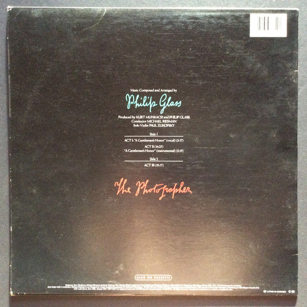 Philip Glass - The Photographer - 1983