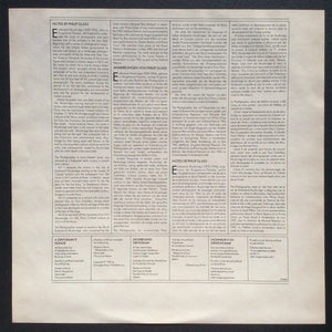 Philip Glass - The Photographer - 1983