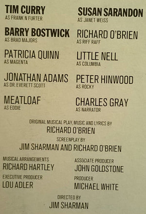 "The Rocky Horror Picture Show" Original Cast - The Rocky Horror Picture Show - Original Sound Track - 1978