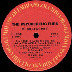 Psychedelic Furs, The - Mirror Moves - 1984