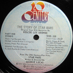 Original Star Wars Cast, The With Narration By Roscoe Lee Brown - The Story Of Star Wars - 1977