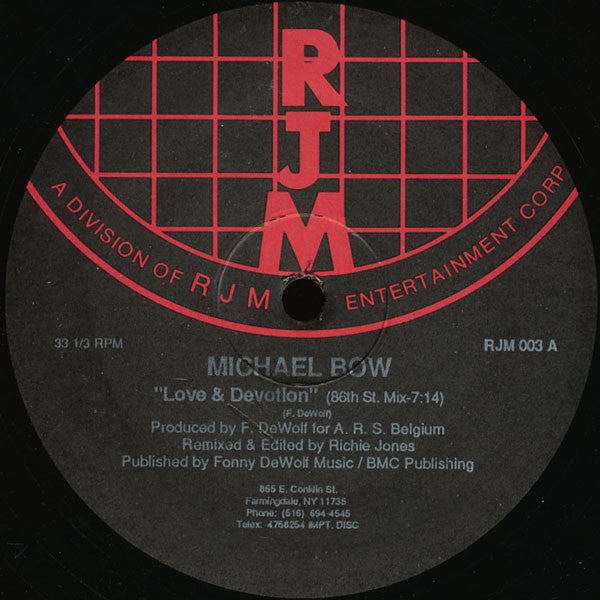 Michael Bow - Love & Devotion - 1986