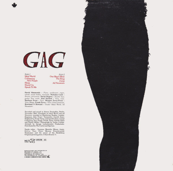 Fad Gadget - Gag - 1984