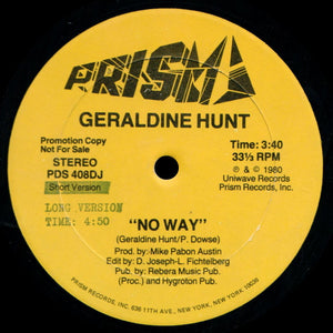 Geraldine Hunt - No Way - 1980