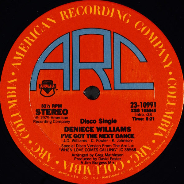 Deniece Williams - When Love Comes Calling / I've Got The Next Dance