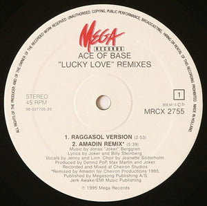 Ace Of Base - Lucky Love Remixes - 1995