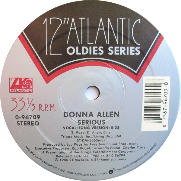 Frankie Smith / Donna Allen - Double Dutch Bus / Serious - 1986