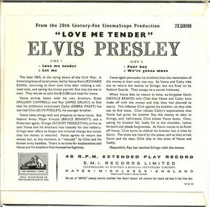 Elvis Presley - Love Me Tender - 1957