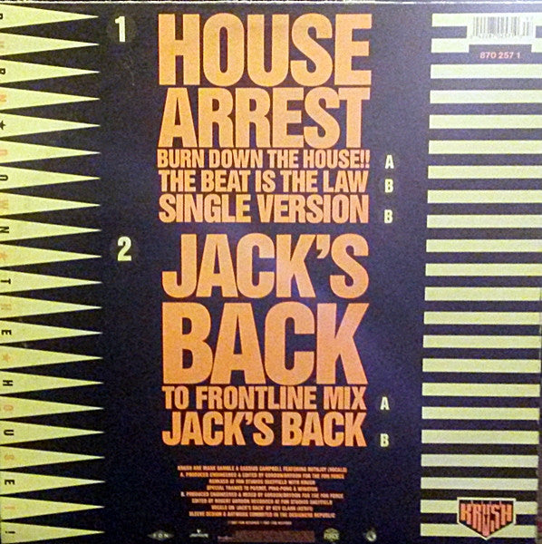 Krush - House Arrest / Jack's Back
