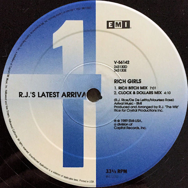 R.J.'s Latest Arrival - Rich Girls