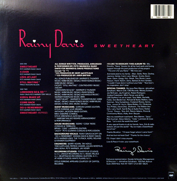Rainy Davis - Sweetheart