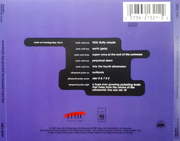 Orb, The - The Orb's Adventures Beyond The Ultraworld (CD) - 1991