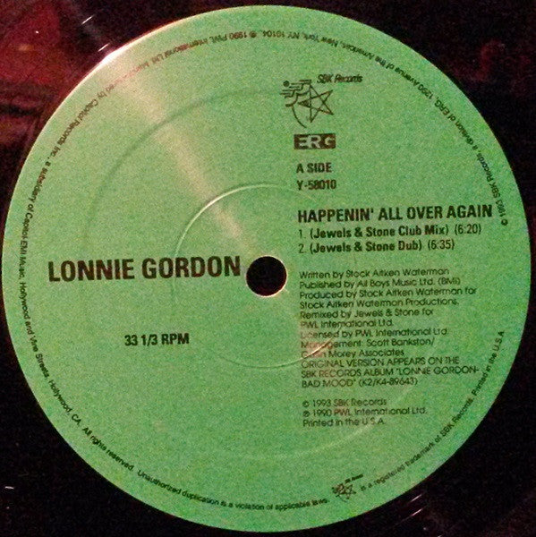 Lonnie Gordon - Happenin' All Over Again (U.K. Mixes)