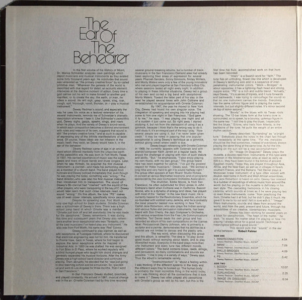 Dewey Redman - The Ear Of The Behearer - 1973