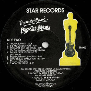 Forgotten Rebels - This Ain't Hollywood... Vinyl Record