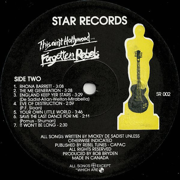 Forgotten Rebels - This Ain't Hollywood... Vinyl Record