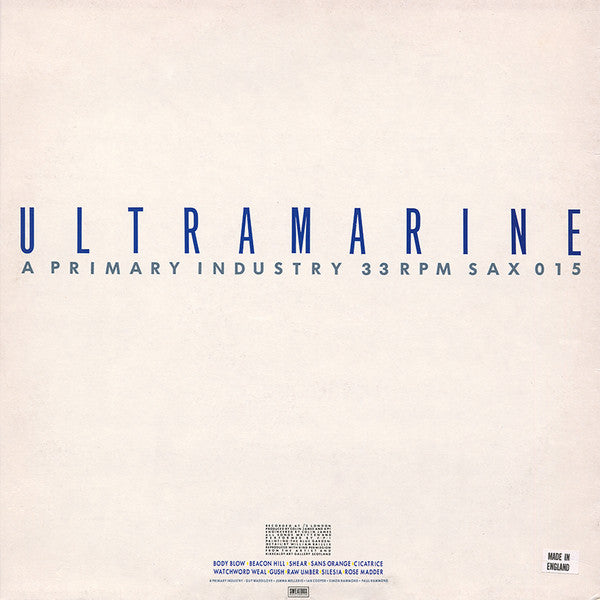 A Primary Industry - Ultramarine