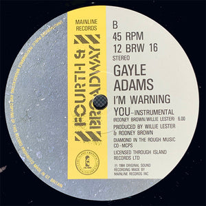 Gayle Adams - I'm Warning You