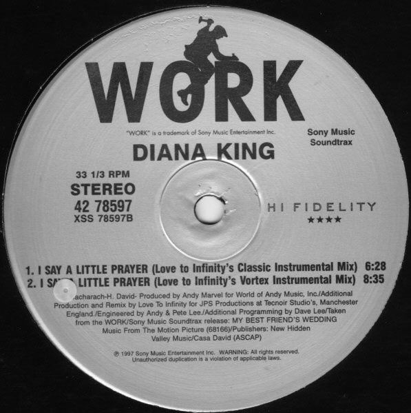 Diana King - I Say A Little Prayer - 1997