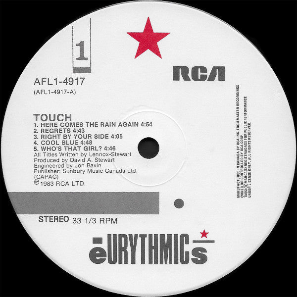 Eurythmics - Touch - 1983
