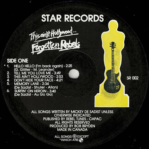 Forgotten Rebels - This Ain't Hollywood... Vinyl Record
