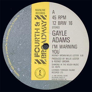 Gayle Adams - I'm Warning You