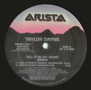 Taylor Dayne - Tell It To My Heart (Remix) - 1996