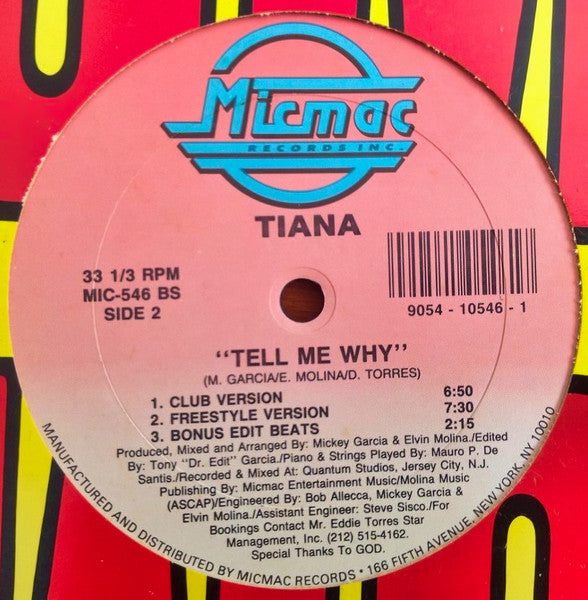 Tiana - Tell Me Why Vinyl Record