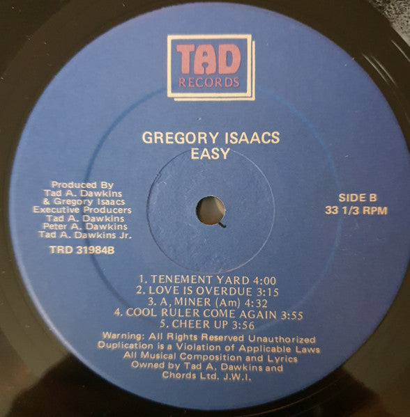 Gregory Isaacs - Easy