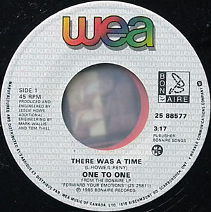 One To One - There Was A Time - 1985