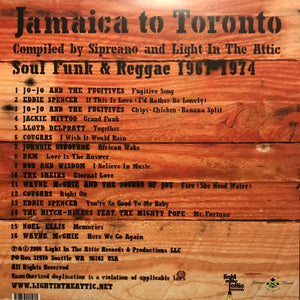 Various - Jamaica To Toronto (Soul Funk & Reggae 1967 - 1974) - 2006