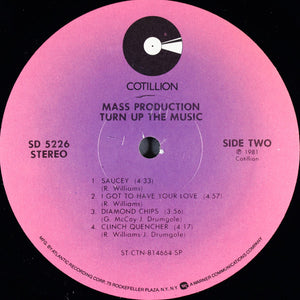 Mass Production - Turn Up The Music Vinyl Record