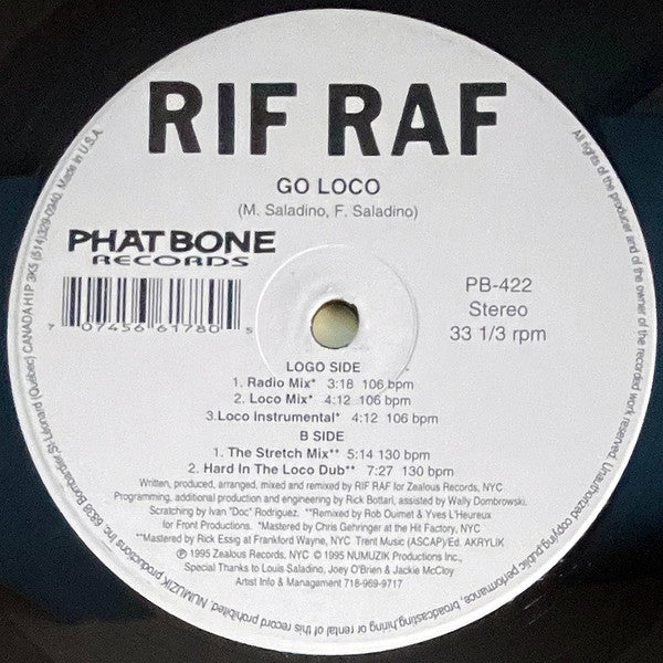 Rif Raf - Go Loco - 1995