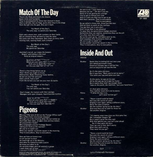 Genesis - Spot The Pigeon - 1977