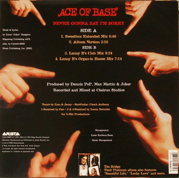 Ace Of Base - Never Gonna Say I'm Sorry - 1996