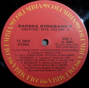 Barbra Streisand - Barbra Streisand's Greatest Hits - Volume 2 - 1978