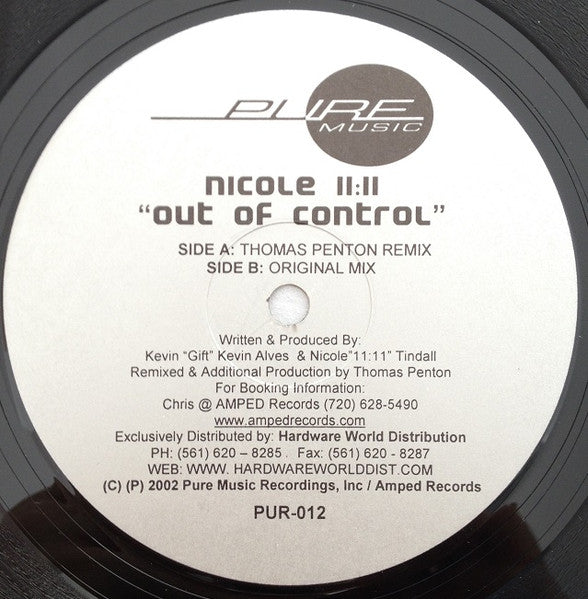 Nicole 11:11 - Out Of Control